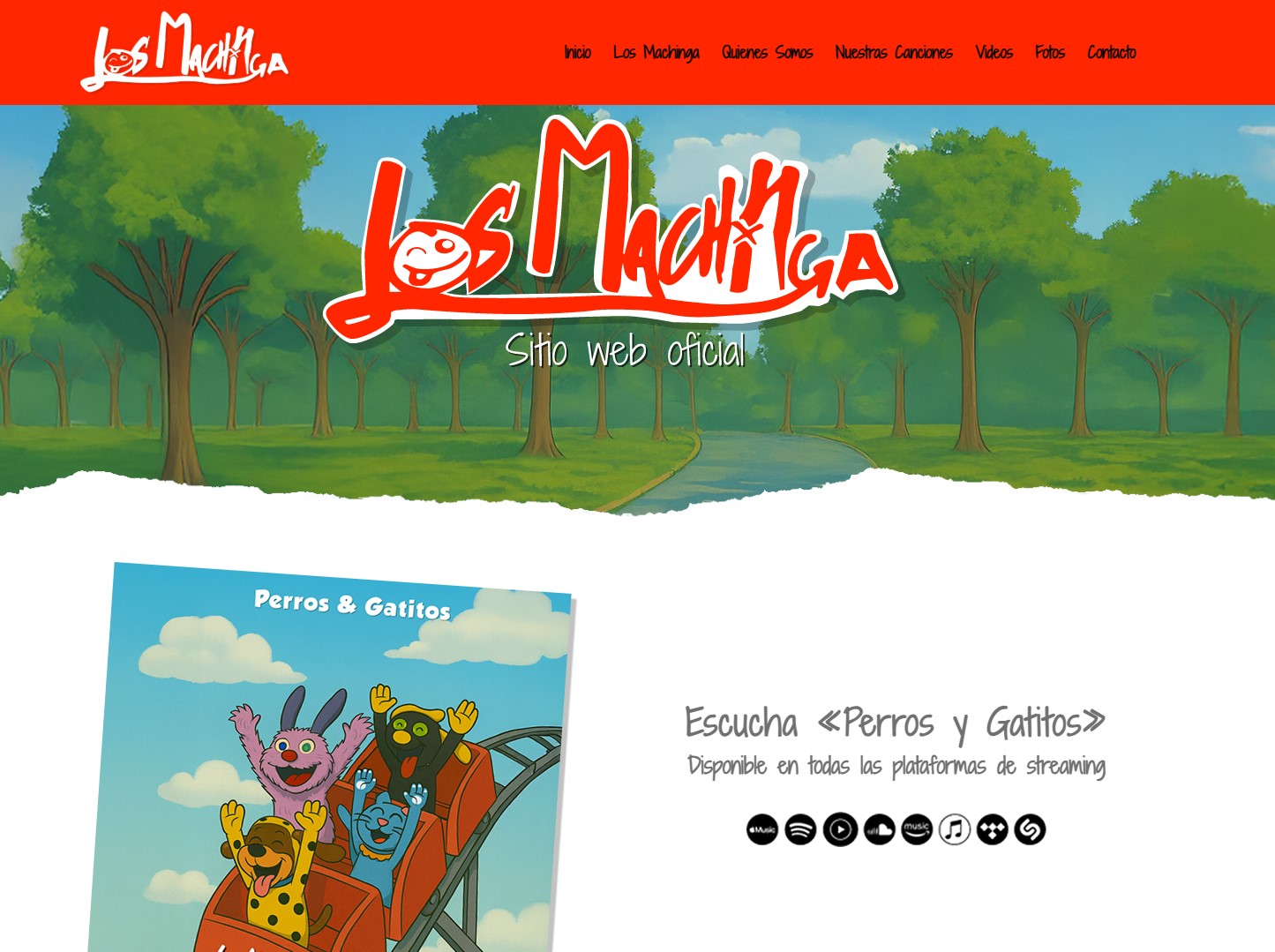 Los Machinga – Diseño de sitio web. Los Machinga - Diseño de sitio web.